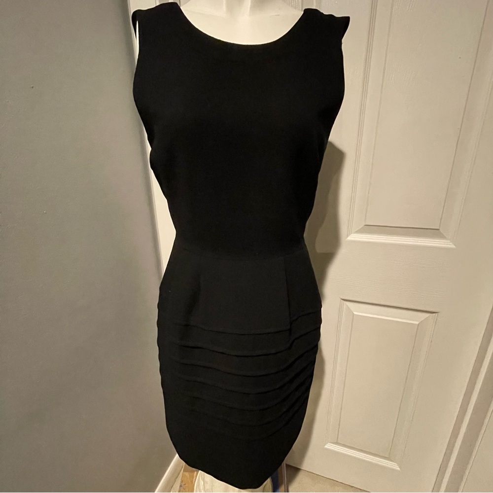 Madewell Little black dress flare layered Dress..size 6